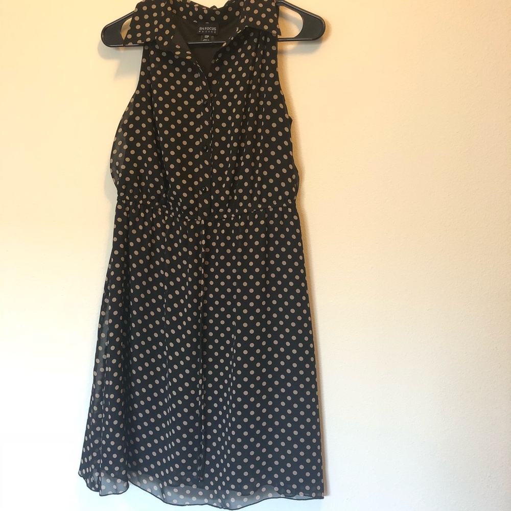 Polka dot fall dress